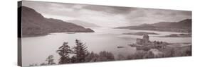 Eilean Donan Castle on Loch Alsh and Duich Scotland-null-Stretched Canvas