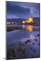 Eilean Donan Castle on Loch Duich at Twilight, Western Highlands, Scotland. Autumn (November)-Adam Burton-Mounted Photographic Print