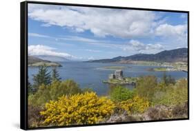 Eilean Donan Castle, on Loch Duich-Guido Cozzi-Framed Stretched Canvas