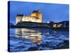 Eilean Donan (Eilean Donnan) Castle Illuminated, Dornie, Loch Duich, Highlands Region, Scotland-Chris Hepburn-Stretched Canvas