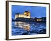 Eilean Donan (Eilean Donnan) Castle Illuminated, Dornie, Loch Duich, Highlands Region, Scotland-Chris Hepburn-Framed Photographic Print