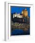 Eilean Donan (Eilean Donnan) Castle Illuminated, Dornie, Loch Duich, Highlands Region, Scotland-Chris Hepburn-Framed Photographic Print