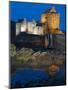 Eilean Donan (Eilean Donnan) Castle Illuminated, Dornie, Loch Duich, Highlands Region, Scotland-Chris Hepburn-Mounted Photographic Print