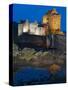 Eilean Donan (Eilean Donnan) Castle Illuminated, Dornie, Loch Duich, Highlands Region, Scotland-Chris Hepburn-Stretched Canvas