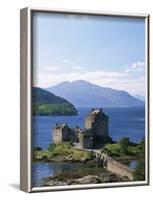 Eilean Donnan Castle, Loch Duich, Highlands, Scotland, United Kingdom, Europe-Lee Frost-Framed Photographic Print