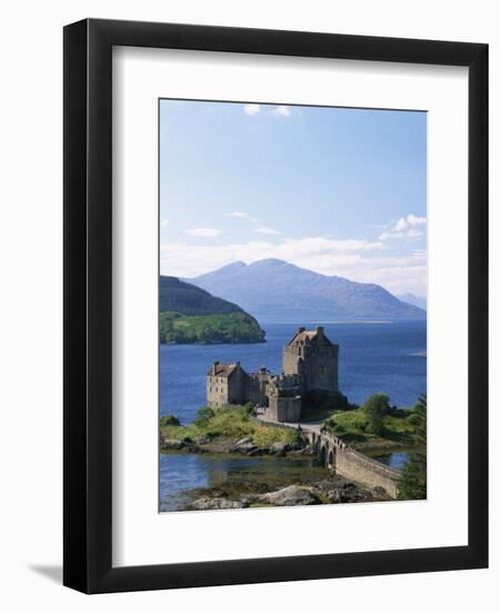 Eilean Donnan Castle, Loch Duich, Highlands, Scotland, United Kingdom, Europe-Lee Frost-Framed Photographic Print