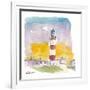 Eilean Glas Lighthouse at Sunset in Scotland-M. Bleichner-Framed Art Print