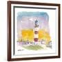 Eilean Glas Lighthouse at Sunset in Scotland-M. Bleichner-Framed Art Print