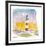 Eilean Glas Lighthouse at Sunset in Scotland-M. Bleichner-Framed Art Print