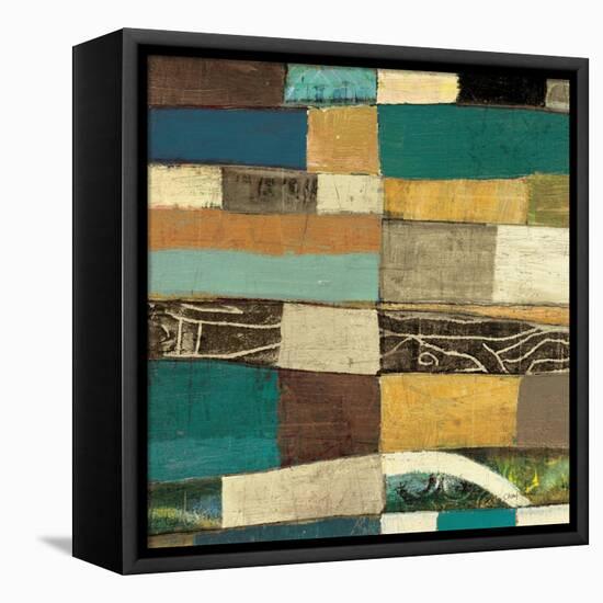 Eileen IV Blue-Cheryl Warrick-Framed Stretched Canvas