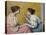 Ein angeregtes Gespräch (Conversazione interessante). 1895-Federico Zandomeneghi-Stretched Canvas