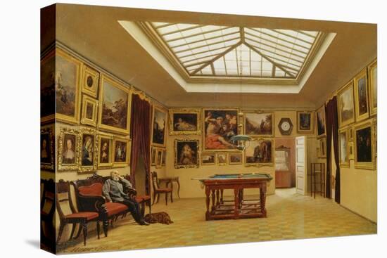 Ein Billiard-Raum. 1876-Alexander Iwanow Morosoff-Stretched Canvas