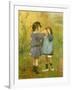 Ein Blümchen für die kleine Schwester-Victor Gabriel Gilbert-Framed Giclee Print