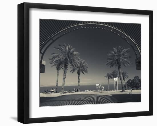 Ein Gedi Beach, Dead Sea, Ein Gedi, Israel-Walter Bibikow-Framed Photographic Print