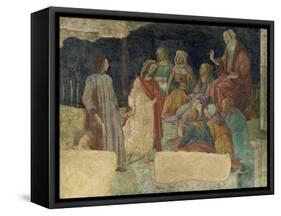 Ein Junger Mann Vor Der Versammlung Der Freien Kuenste, 1484-1486-Sandro Botticelli-Framed Stretched Canvas