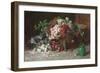 Ein Korb mit Rosen. Um 1890-Abbott Fuller Graves-Framed Giclee Print