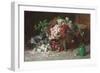 Ein Korb mit Rosen. Um 1890-Abbott Fuller Graves-Framed Giclee Print