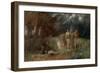 Ein Moerder, von Furien verfolgt - An assassin, pursued by furies-Arnold Böcklin-Framed Giclee Print