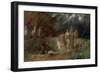 Ein Moerder, von Furien verfolgt - An assassin, pursued by furies-Arnold Böcklin-Framed Giclee Print