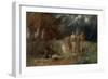 Ein Moerder, von Furien verfolgt - An assassin, pursued by furies-Arnold Böcklin-Framed Giclee Print