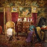 An Interior of a Boudoir-Einar Wegener-Mounted Giclee Print