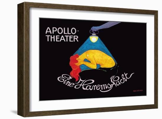 Eine Harems Nacht at the Apollo-Theater-Hans Baluschek-Framed Art Print