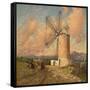 Eine spanische Mühle-Henry Herbert La Thangue-Framed Stretched Canvas