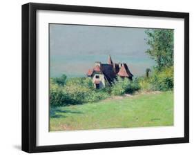 Eine Villa in Trouvile. Une villa a Trouville-Gustave Caillebotte-Framed Giclee Print