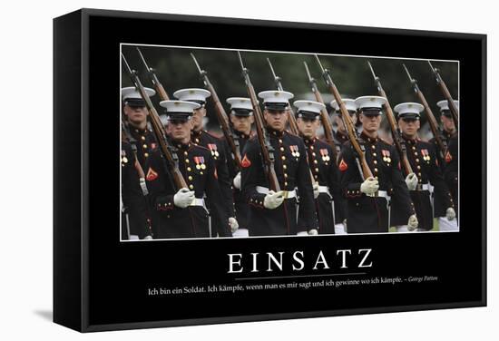 Einsatz: Motivationsposter Mit Inspirierendem Zitat-null-Framed Stretched Canvas