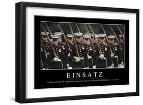 Einsatz: Motivationsposter Mit Inspirierendem Zitat-null-Framed Premium Photographic Print