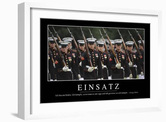 Einsatz: Motivationsposter Mit Inspirierendem Zitat-null-Framed Premium Photographic Print
