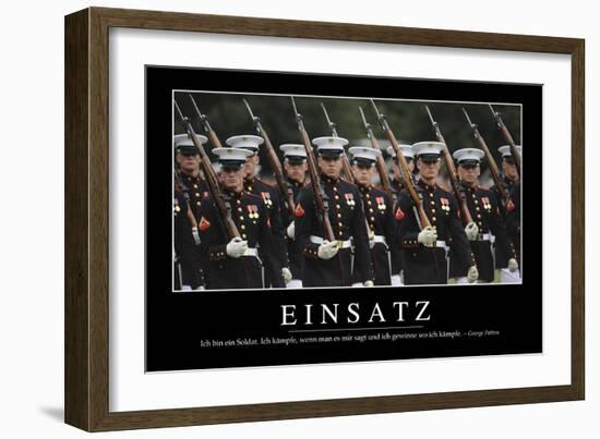 Einsatz: Motivationsposter Mit Inspirierendem Zitat-null-Framed Photographic Print