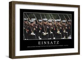 Einsatz: Motivationsposter Mit Inspirierendem Zitat-null-Framed Photographic Print