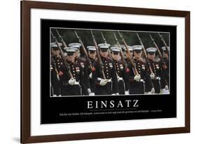 Einsatz: Motivationsposter Mit Inspirierendem Zitat-null-Framed Photographic Print