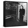 Einstein at Princeton University-Science Source-Framed Stretched Canvas