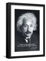 Einstein Curiosity-null-Framed Art Print