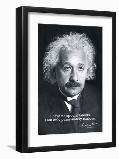 Einstein Curiosity-null-Framed Art Print