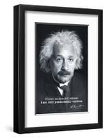 Einstein Curiosity-null-Framed Art Print