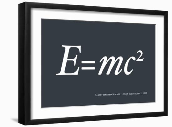 Einstein E equals mc2-Michael Tompsett-Framed Art Print