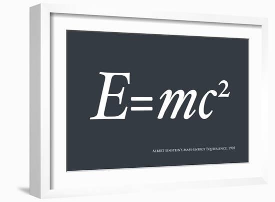 Einstein E equals mc2-Michael Tompsett-Framed Art Print