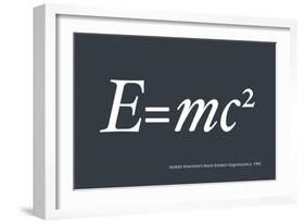 Einstein E equals mc2-Michael Tompsett-Framed Art Print