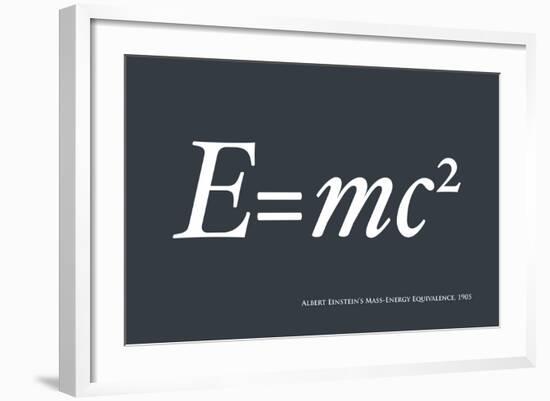 Einstein E equals mc2-Michael Tompsett-Framed Art Print