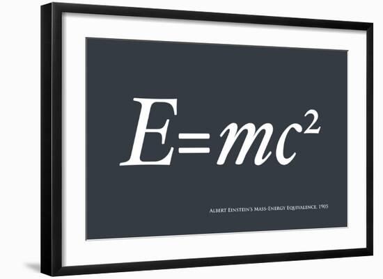 Einstein E equals mc2-Michael Tompsett-Framed Art Print