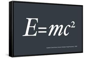 Einstein E equals mc2-Michael Tompsett-Framed Stretched Canvas