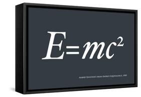 Einstein E equals mc2-Michael Tompsett-Framed Stretched Canvas