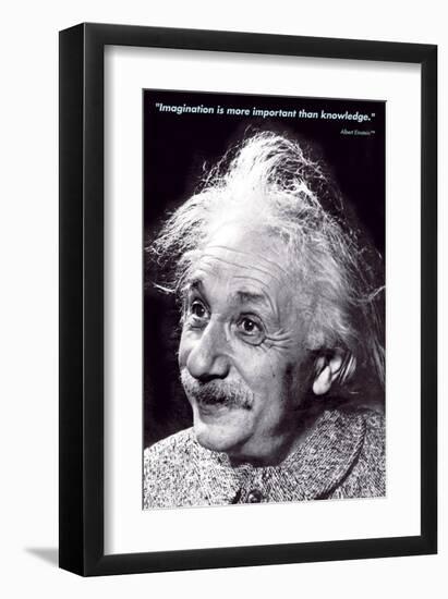 Einstein - Imagination-null-Framed Art Print