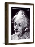 Einstein - Imagination-null-Framed Art Print