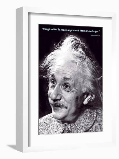 Einstein - Imagination-null-Framed Art Print