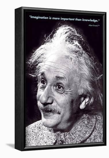 Einstein - Imagination-null-Framed Art Print