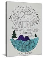 Einstein Nature-Leah Flores-Stretched Canvas